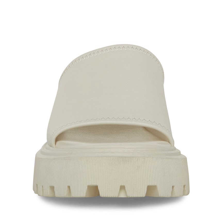 Sandalias de Plataforma Steve Madden Sophina Cuero Mujer Blancas | ES CI6231